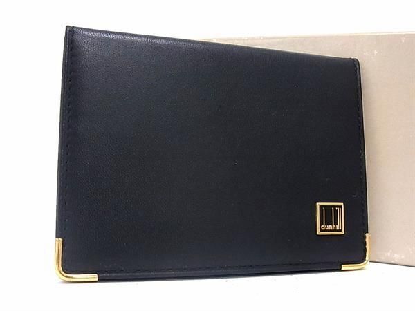 □新品同様□ dunhill ダンヒル レザー 二つ折り 長財布 ウォレット 