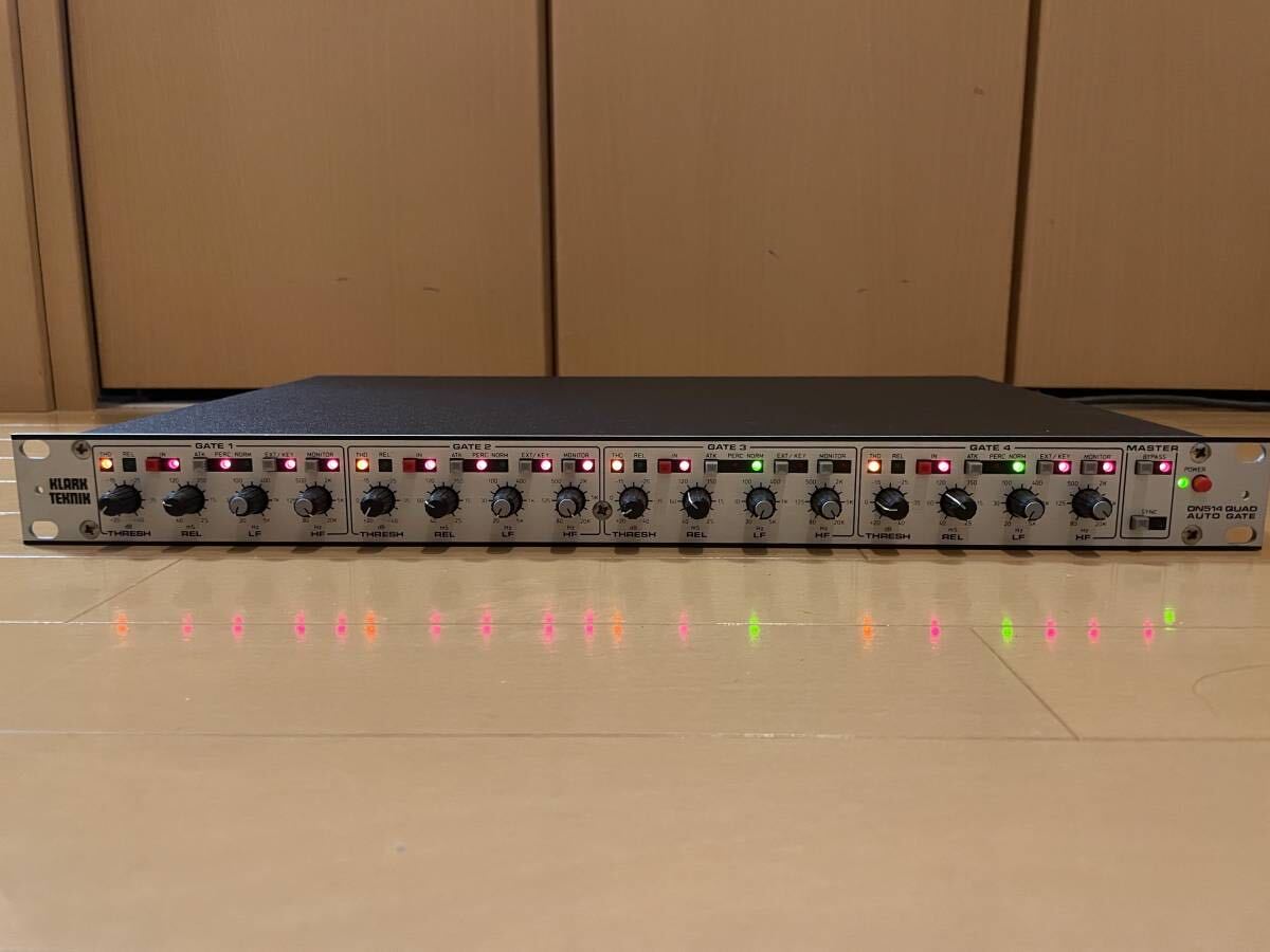 【目立った傷や汚れなし】KLARK TEKNIK DN514 QUAD AUTO GATE 4ch ノイズゲートの落札情報詳細 ヤフオク