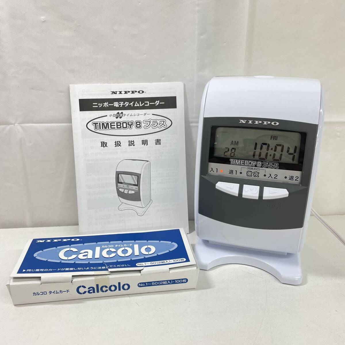 中古「未使用品」ニッポー 電子タイムレコーダー タイムボーイ8 ニッポ 