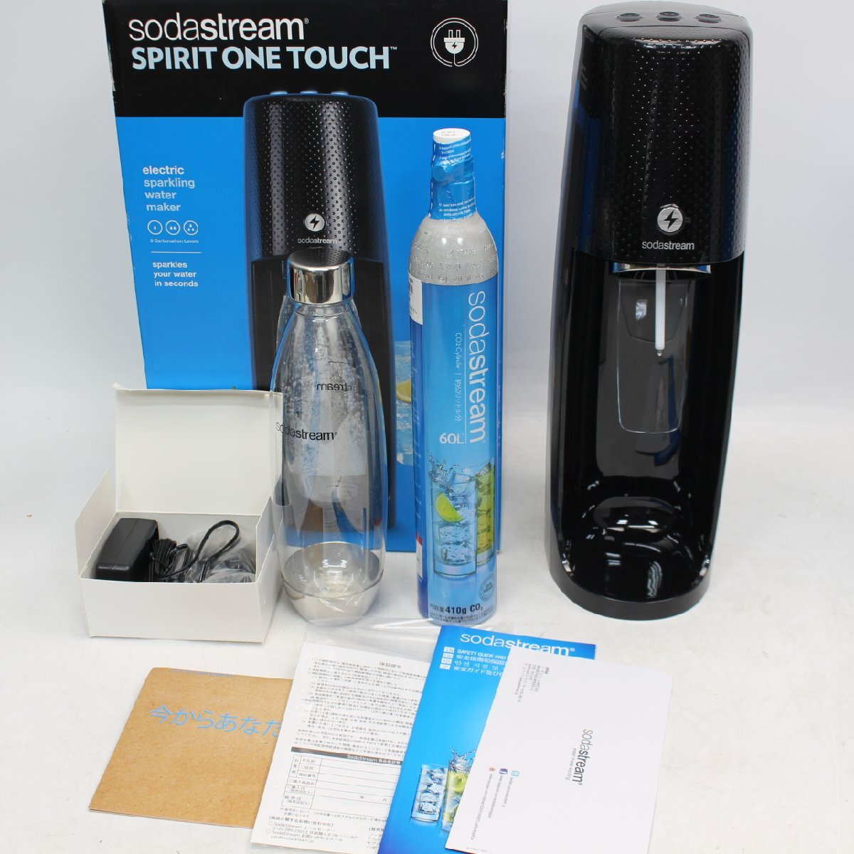【未使用】496)【未使用】SodaStream Spirit ソーダストリームスピリット ワンタッチ SSM1080 炭酸水メーカーの落札