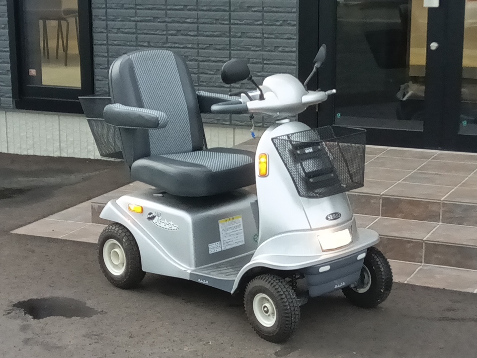 ★栃木発！程度良い！セリオ/SERIO 電動車いす 遊歩パートナー SBT40 アテックス 福祉用具/セニアカー DC24V ベース（検 散歩/車いす/介護 セリオ SERIO 電動車椅子 遊歩パートナーSBT40作動確認済み。 公式通販