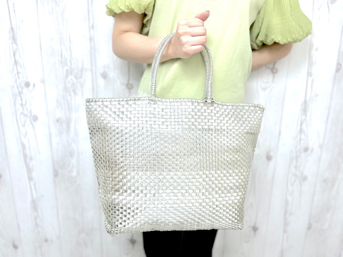 スタンダード ミニアトゥーラ ワイヤーバッグ シルバー A4