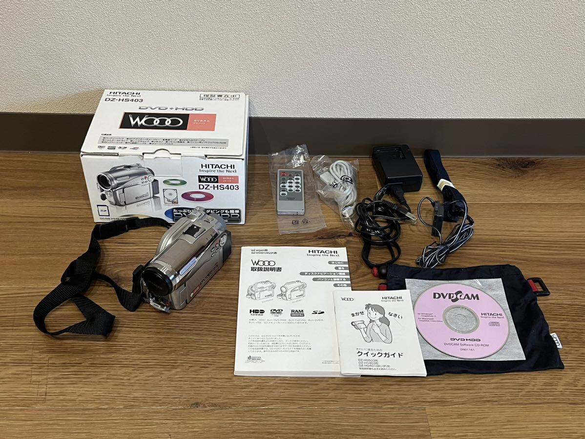 HITACHI DZ-HS403 日立 DVD HDD ビデオカメラ V92