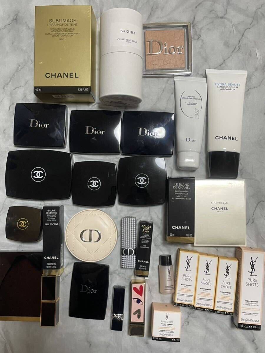 コスメまとめ売り　デパコス　CHANEL DIOR TOMFORD 化粧品セット 未使用 あり デパコス コスメ 化粧品 ディオール シャネル トム