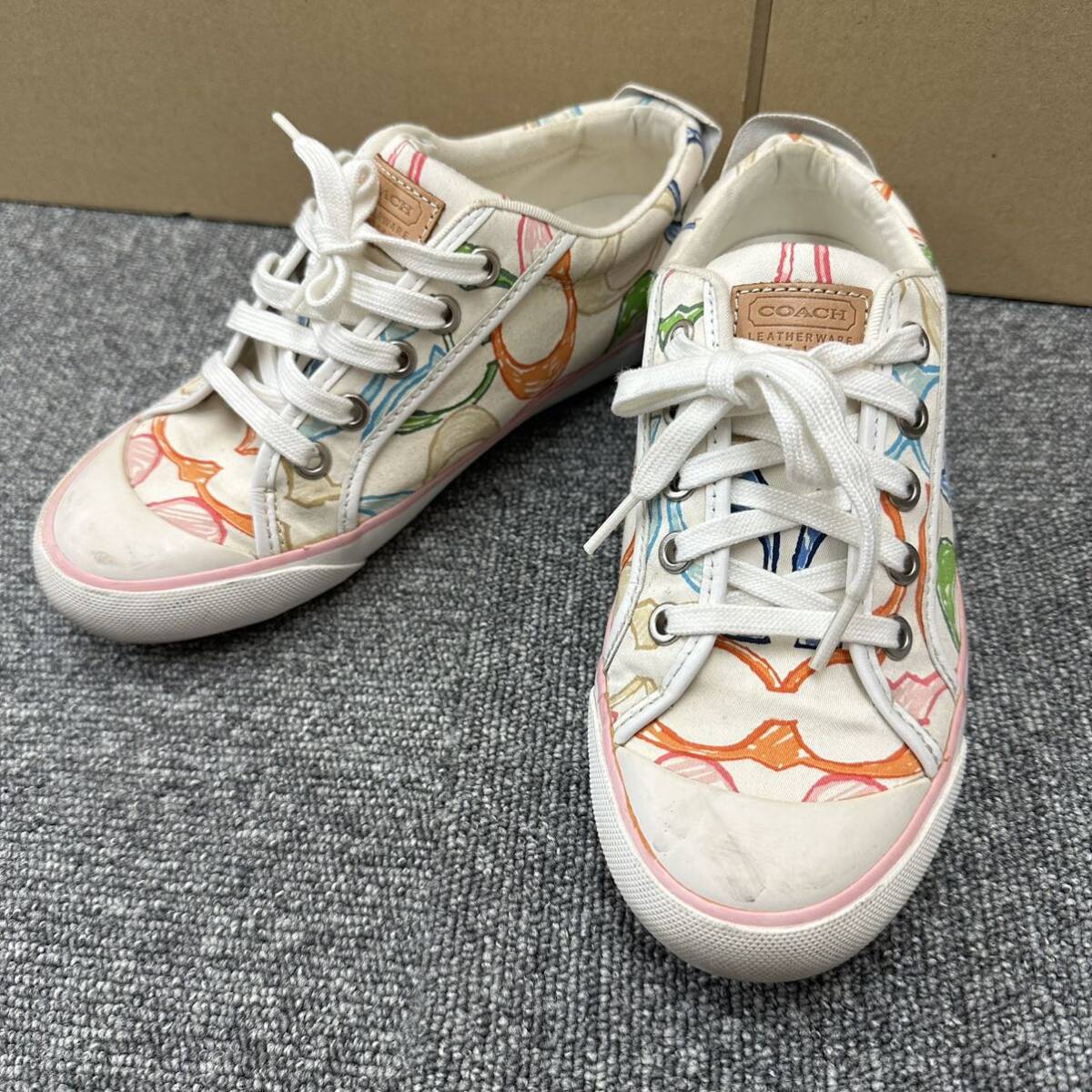 COACHコーチ☆モカシンシューズ、靴、23.5 過保護
