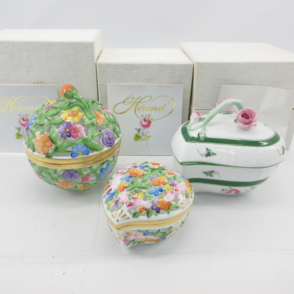 ◇美品◇ヘレンド透かしボンボン入れボンボニエールHEREND