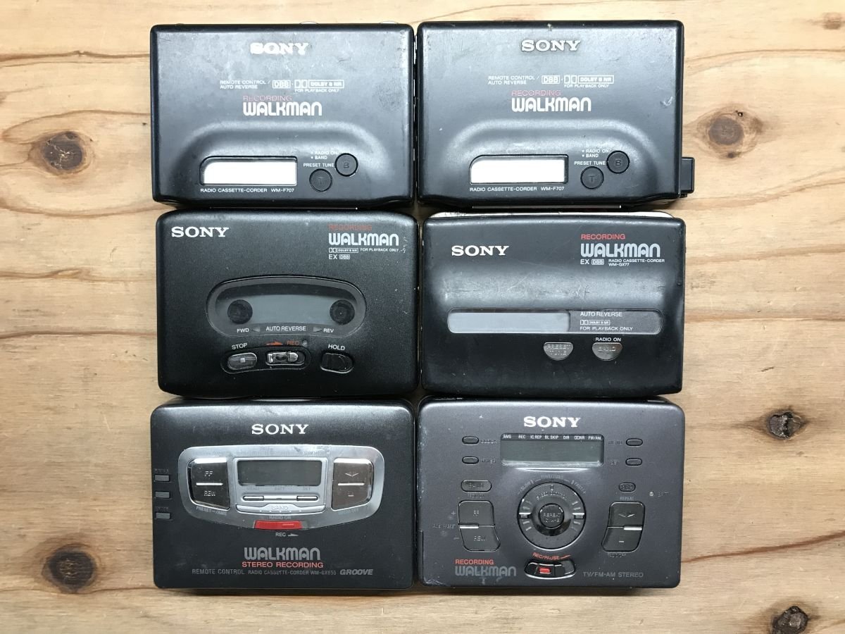 SONY ウォークマン カセットプレーヤーWM-F702外 4台 ジャンク