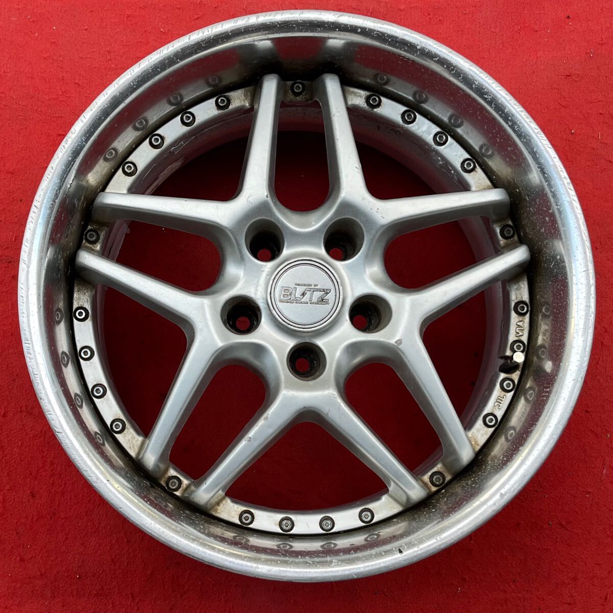 深リム　ホイール　ドリケツ 新品】8J±0☆4穴PCD100/114.3☆ハイパーブラック深リム人気