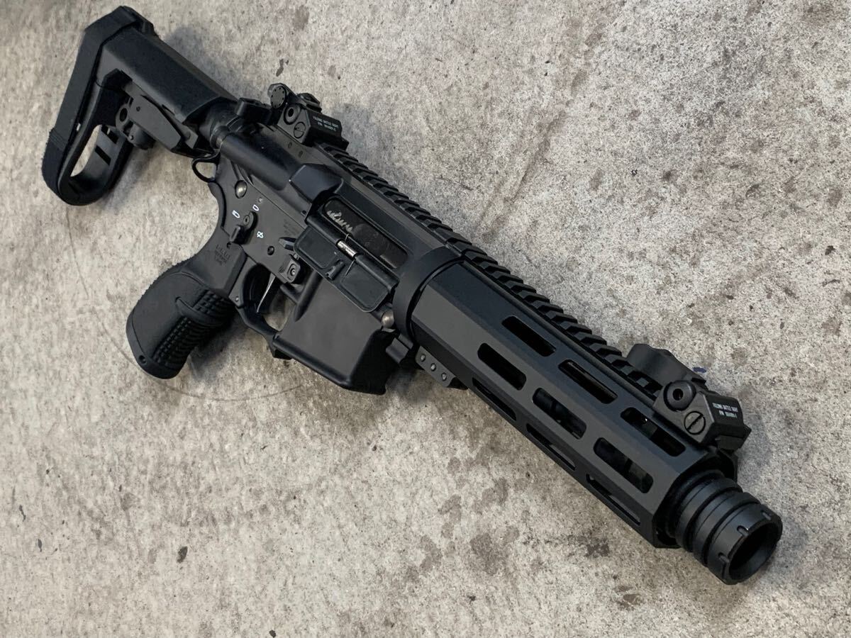 やや傷や汚れあり】東京マルイ M4 MWS GBB 外装カスタム RGW QDハンド