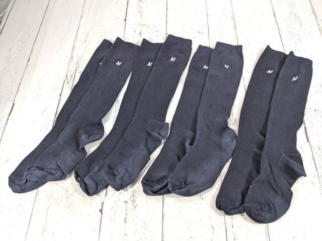 【1518】新品未使用 共立女子中学校 指定ソックス 24～26cm 指定靴下 検) 制服 セーラー服 Yahoo!オークション -「靴下 高校 指定 女子」の落札相場・落札価格