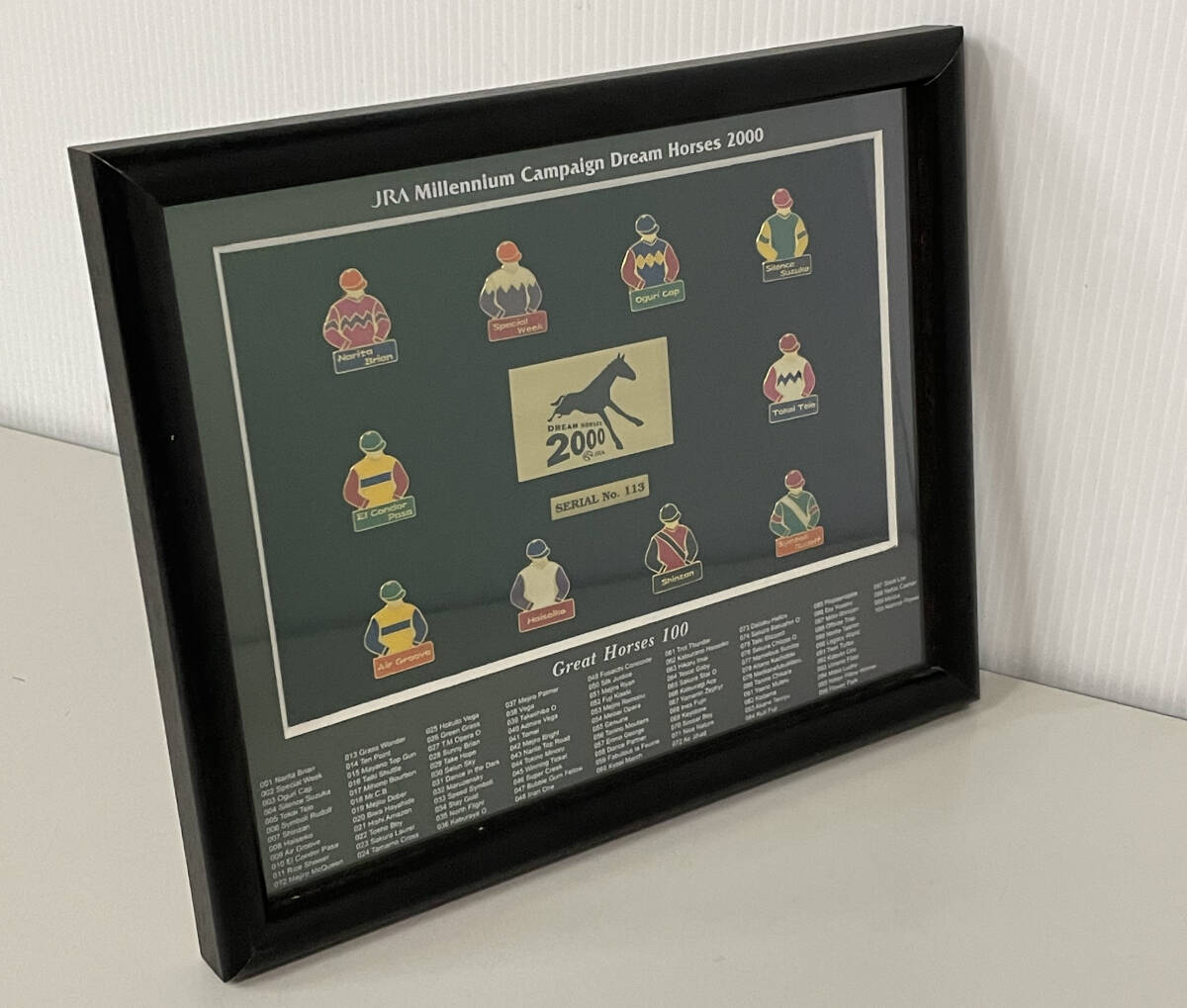 JRA 競馬 馬主バッチ バッジ 赤 タイピン付 レア やまとなでしこ