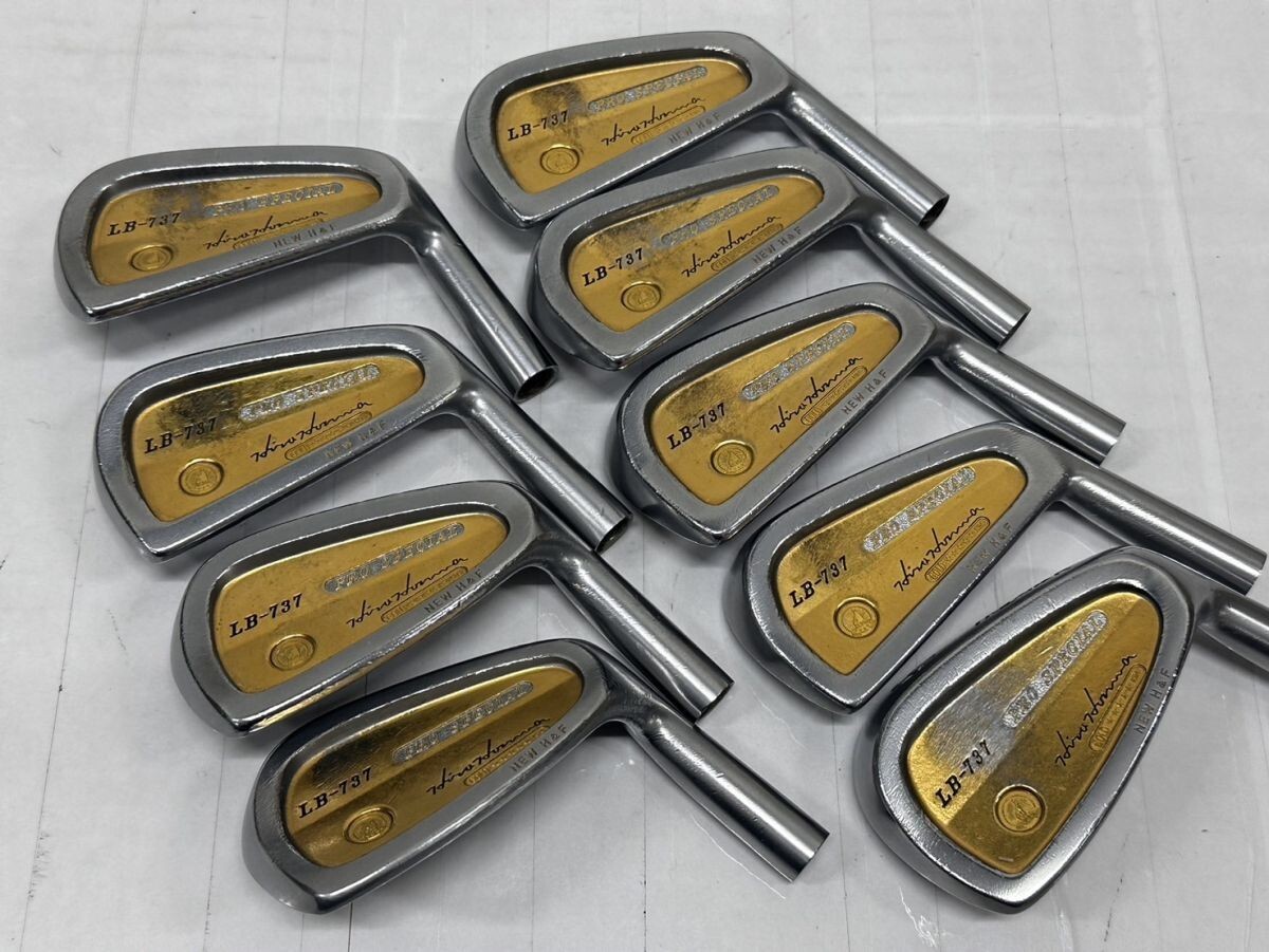 ホンマ　NEW BIG-LB H&F 9本　金モグラ　K24/K18 刻印有り ホンマNEW BIG-LB H&F 9本金モグラK24/K18 刻印有り