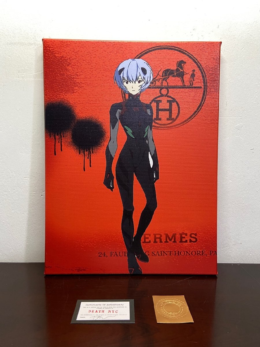 【額付き】DEATH NYC アスカラングレー　エヴァンゲリオン 額付き】DEATH NYC アスカラングレー エヴァンゲリオン（新品