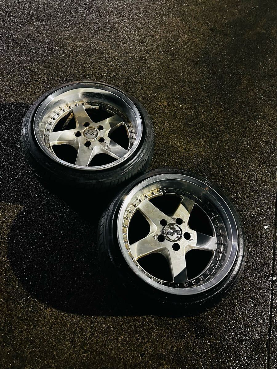 傷や汚れあり】WORK エクイップ EQUIP 当時物 17インチ 8J+17 9J+31 