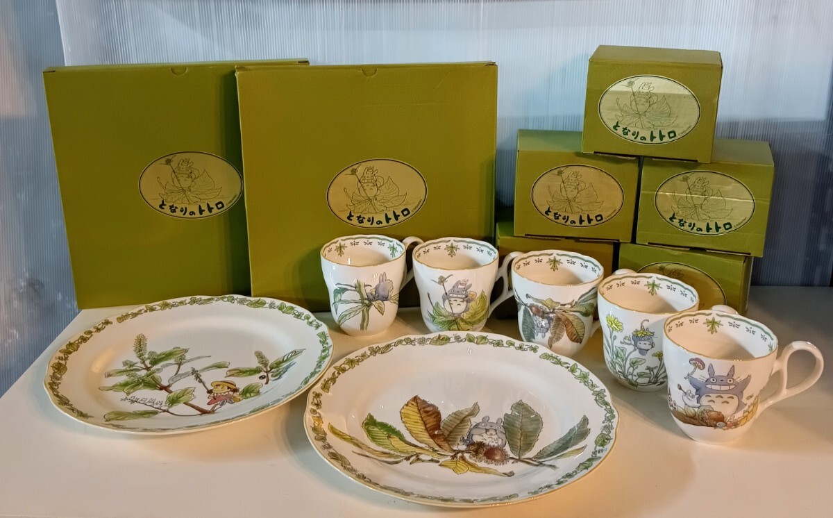 スタジオジブリ銘々皿5枚トトロノリタケ二馬力取皿