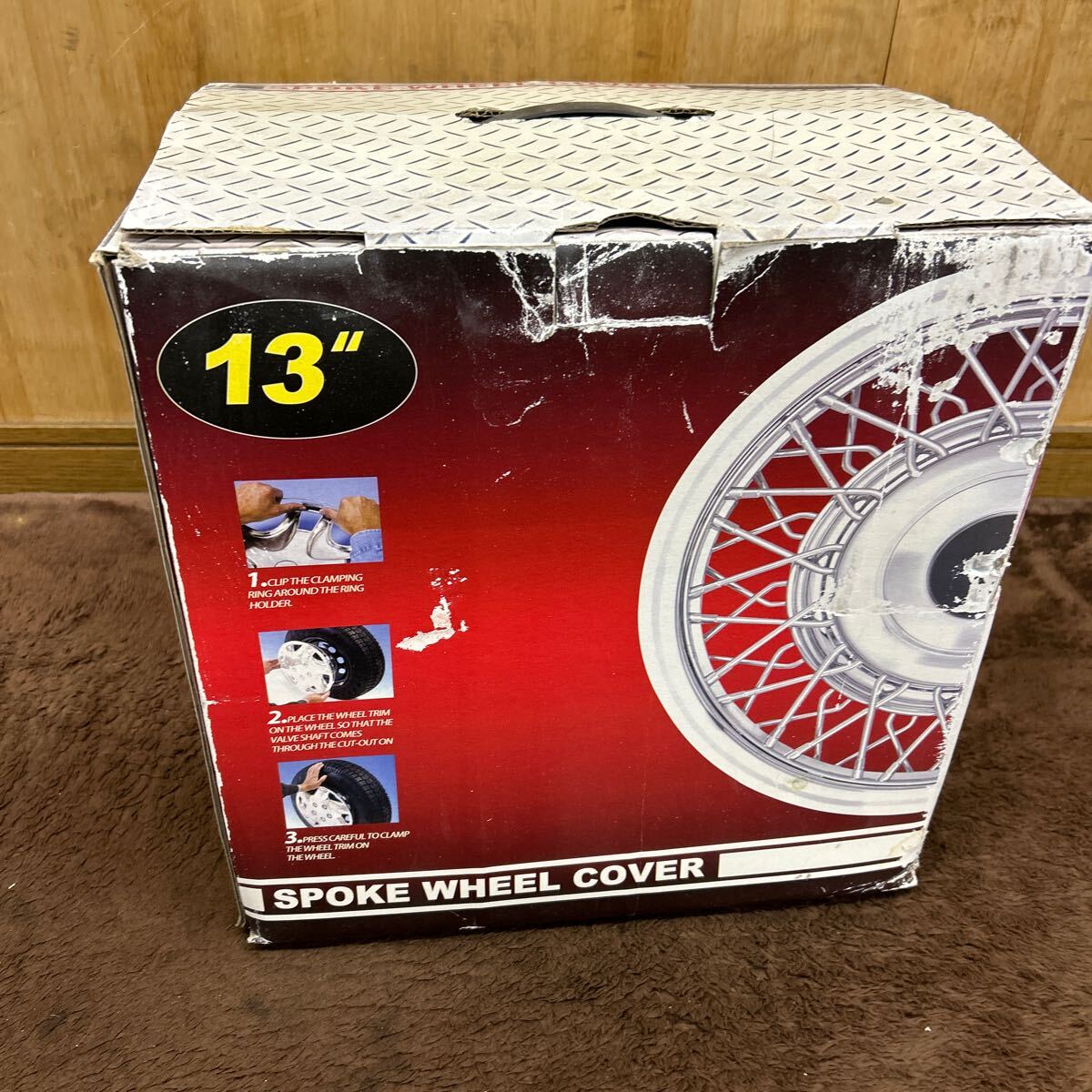 旧車 送料無料 オートハウスジャパン ワイヤーホイール風カバー