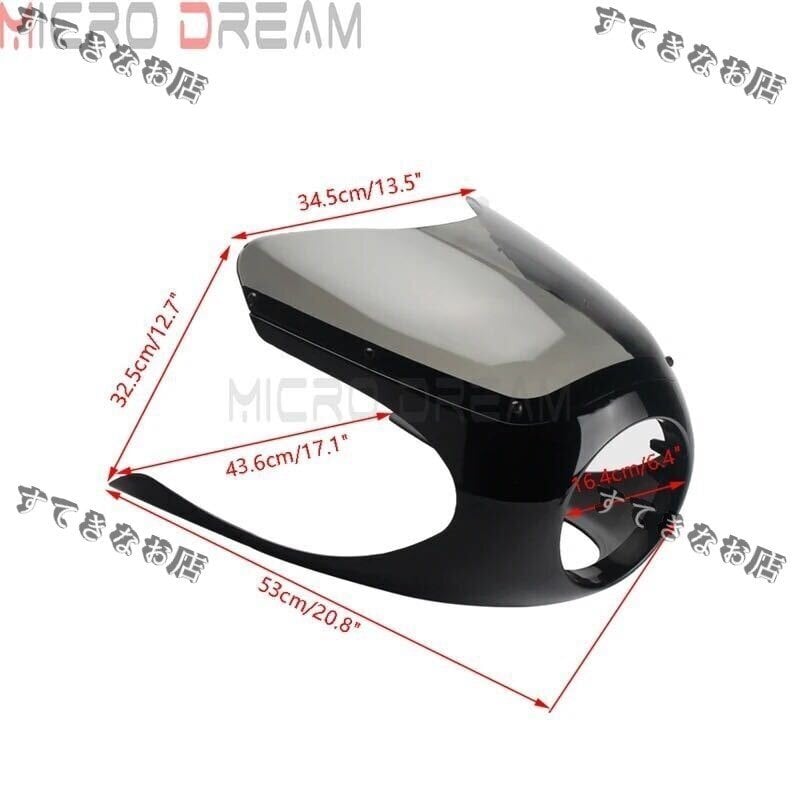 GB400TT MK2 アッパーカウル、ロケットカウル、フロントカウル☆NC20、GB500TT カフェカウル♪カフェレーサーロケットカウル GB250クラブマン SR400