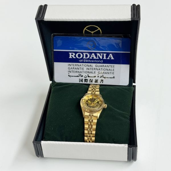 RODANIA メイプルリーフ金貨時計 MiCa様専用！ RODANIA メイプルリーフ金貨腕時計 （レディース
