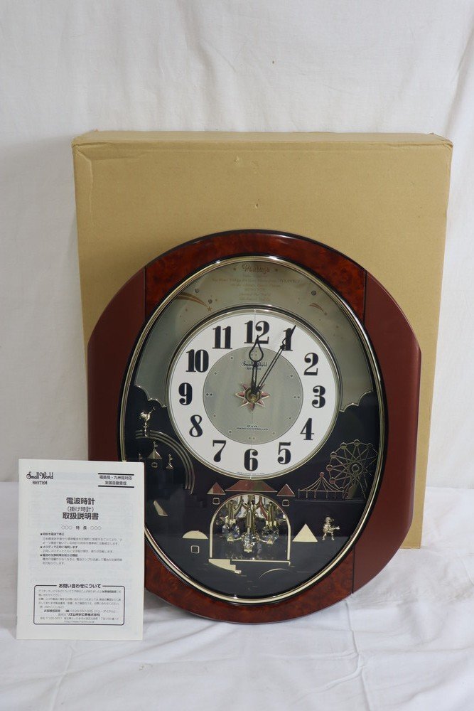 RHYTHM 壁掛け時計 4MN538RH Small World 時計