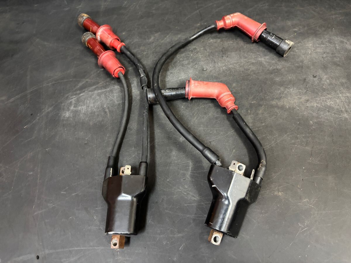 福　再取り引き分 8679□Z400FX 純正イグニッションコイル(左右)プラグキャップ無
