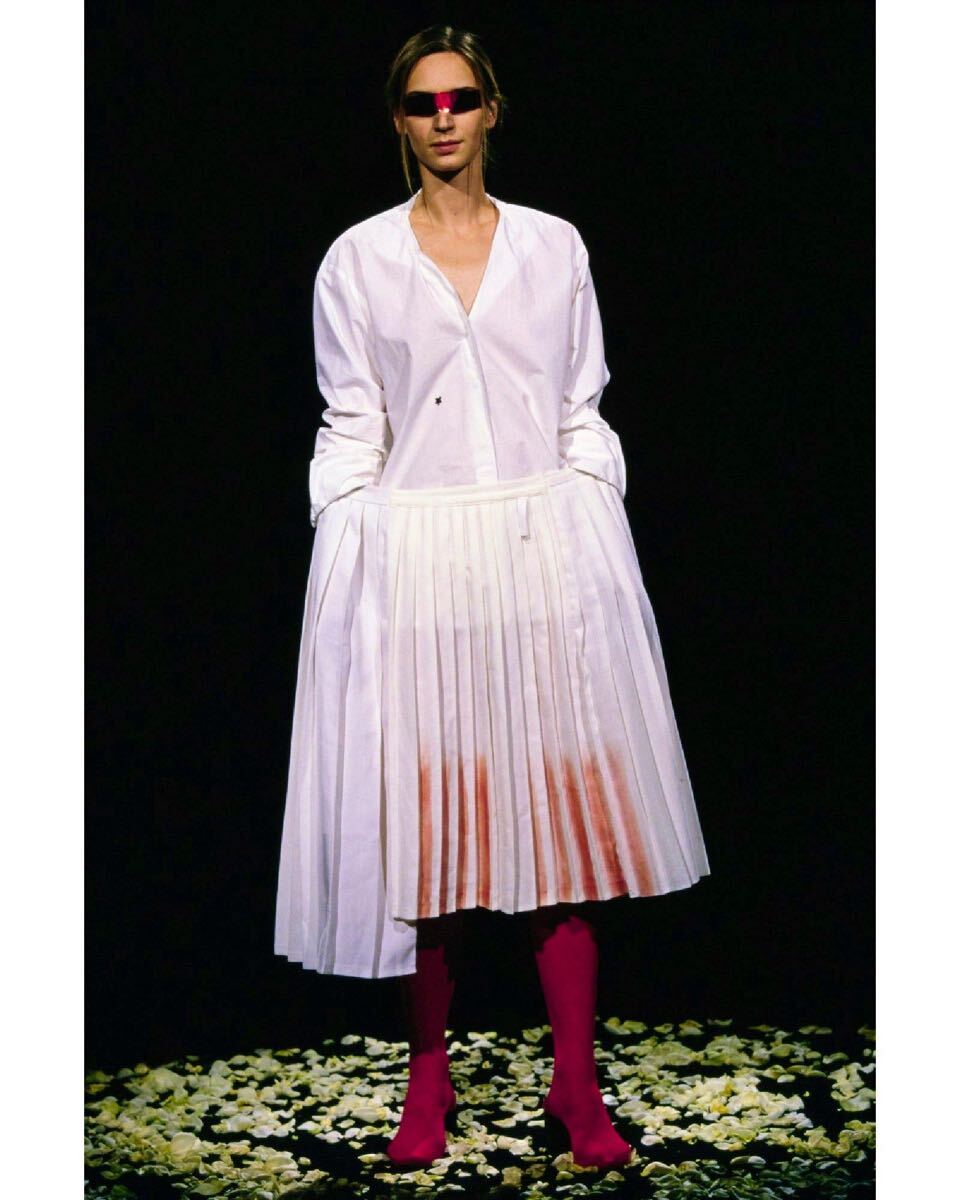 05SS マルタンマルジェラ ダルネック コットンニット 白タグ アーカイブ 新品 maison margiela