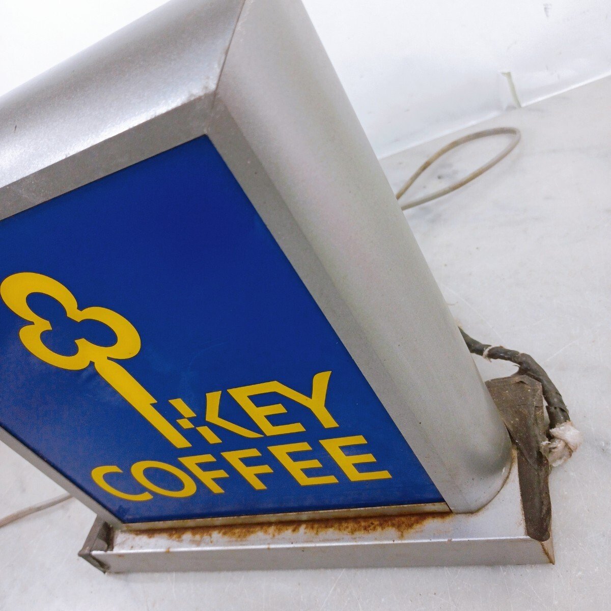 KEY COFFEE 「かうひい異名熟字一覧」看板 アンティーク レア 珍品！レトロ KEY COFFEE/木製 看板 キー コーヒー かうひい