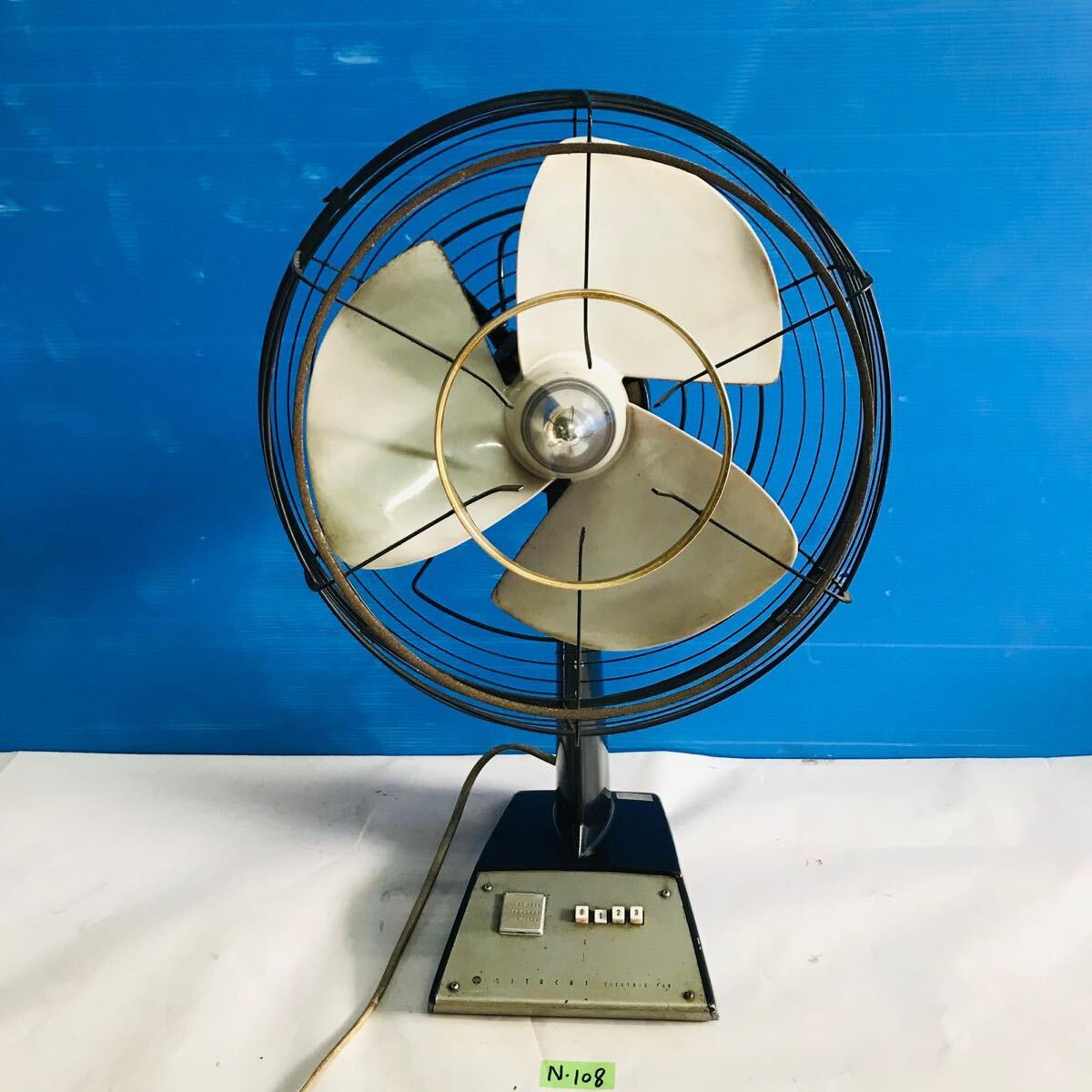 HITACHI 日立　扇風機　H-653 HITACHI 日立 扇風機 H-653 昭和レトロ ブラウン 【現状品