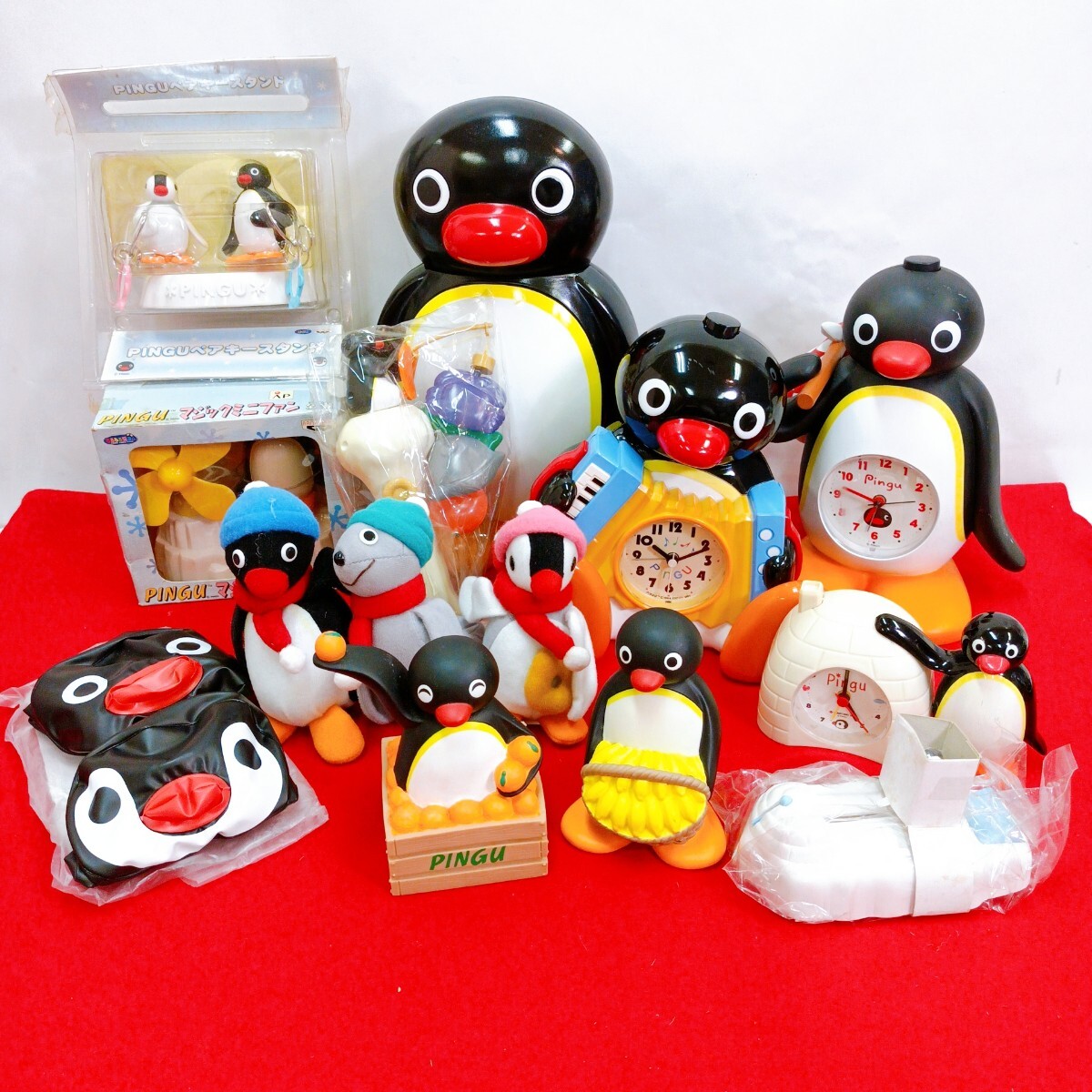 ☆レア？1993年当時物 PINGU ピングー家族のソフビ製フィギュア5