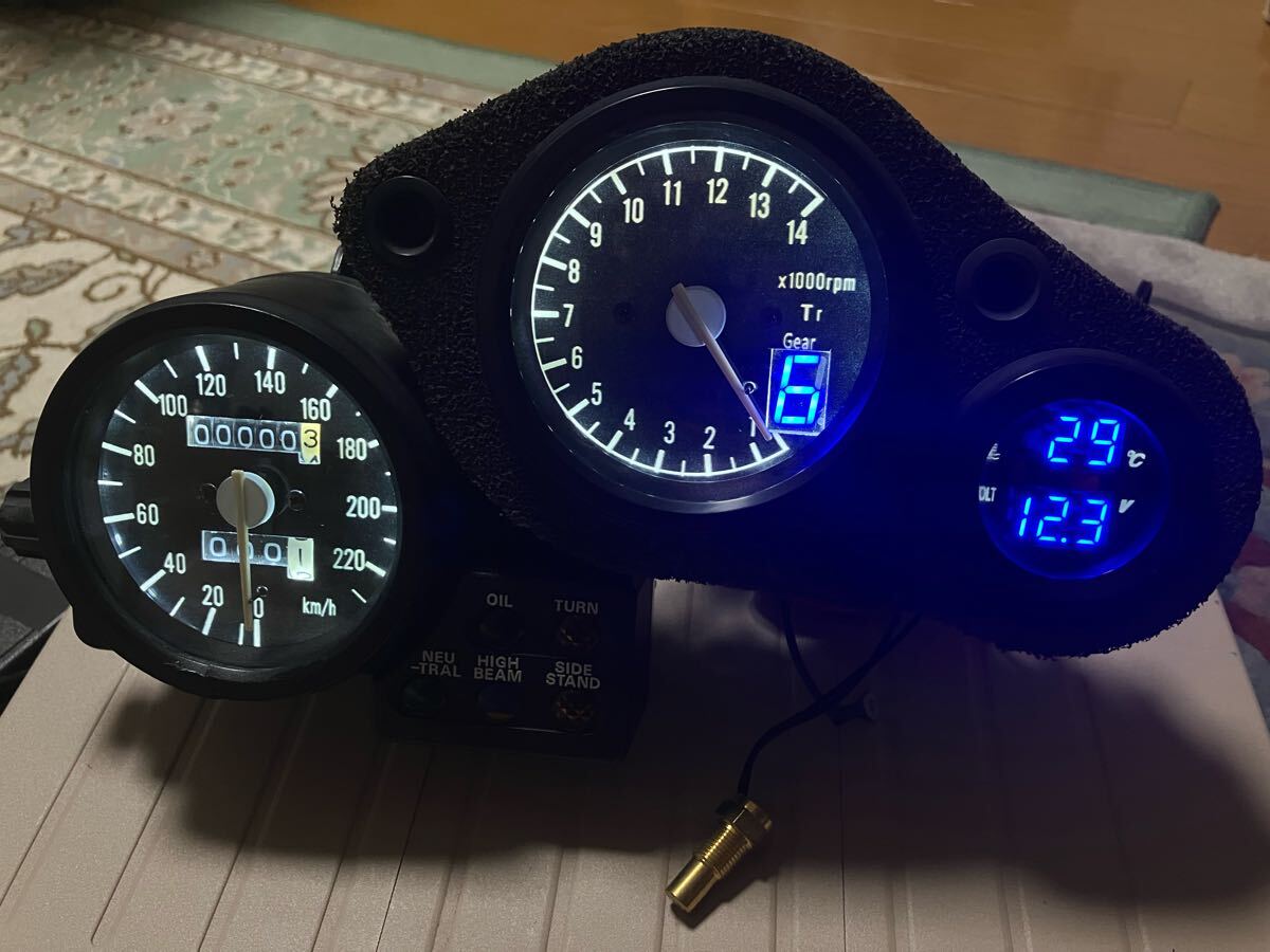 NSR250(MC18)用ワンオフ！スペシャルメーター3点「着せかえ