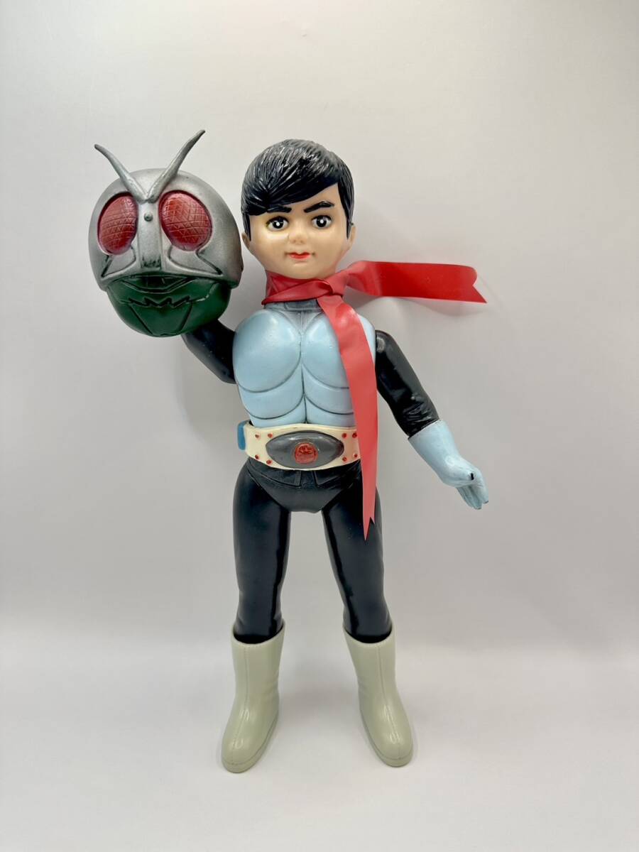 仮面ライダー ソフビ ポピー 当時物 美品 旧バンダイ ブルマァク  マルサン 当時物 仮面ライダー V3 旧バンダイ ソフビ ポピー ブルマァク