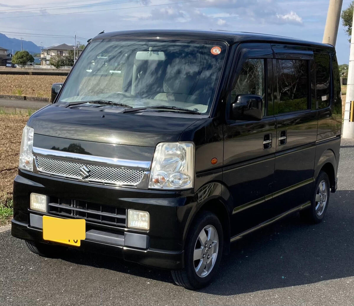 【走行距離 159000 km】スズキ エブリイワゴン DA64W ★車検令和9年4月迄 ★ターボ車 ★ナビ/ETC/キーレス/バックモニター ...