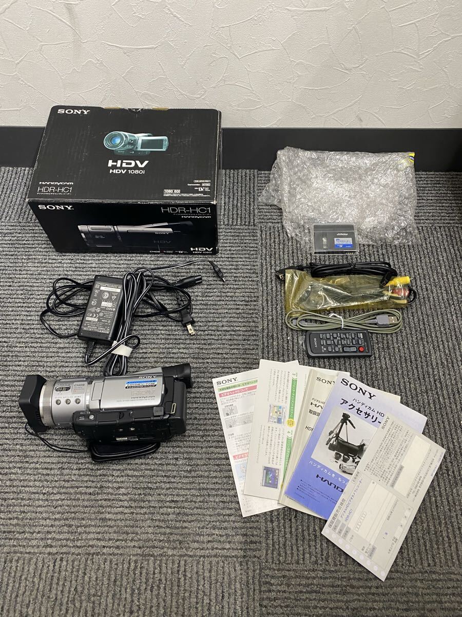 【目立った傷や汚れなし】【e279】美品 SONY ソニー HDV 1080i HANDYCAM デジタルHDビデオカメラレコーダー HDR ...