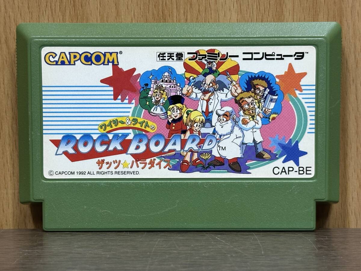 17) ■1円~ カプコン ワイリー&ライトのロックボード ザッツパラダイス ファミコン FC ゲームソフト FFマークの1番目の画像