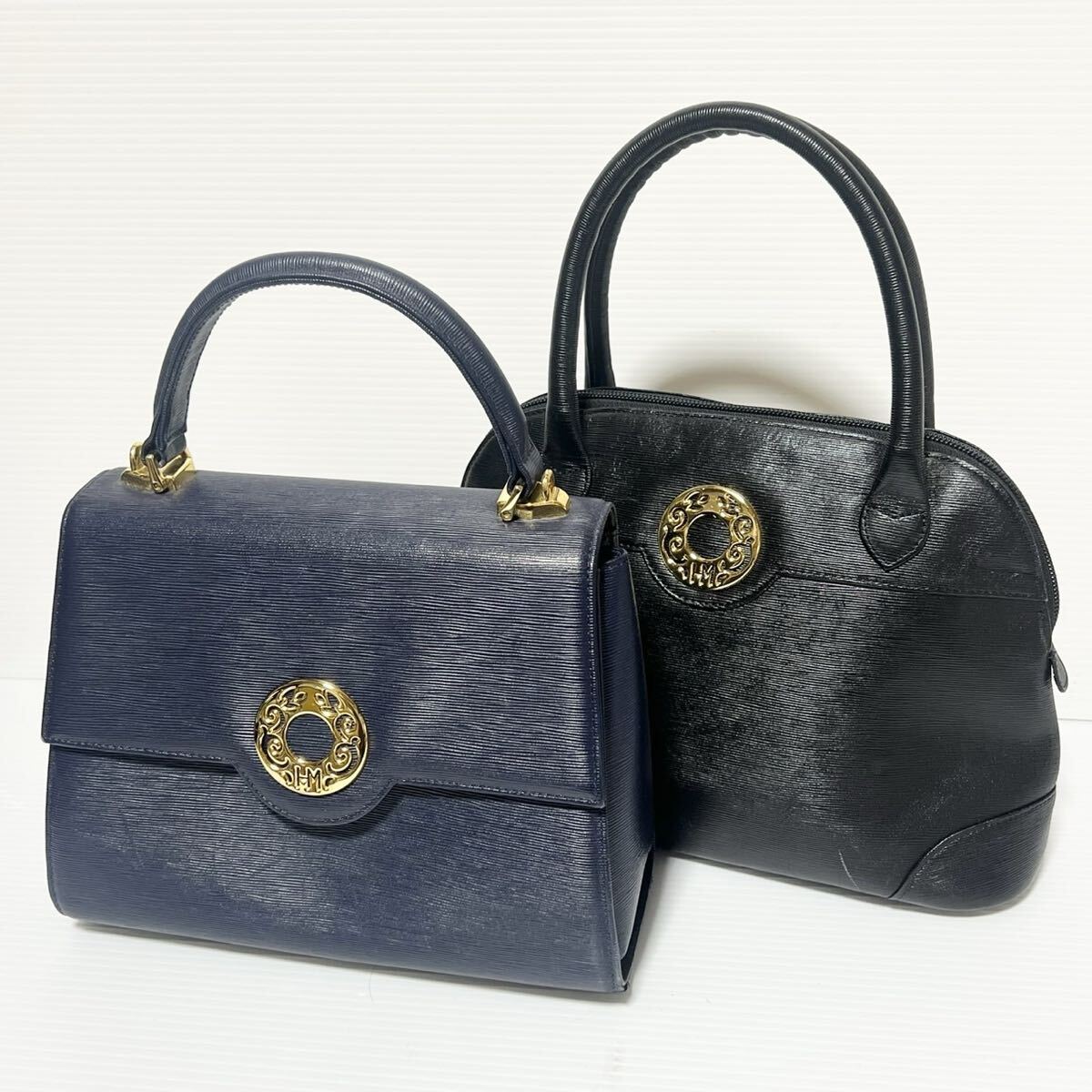 ☆美品 ハナエモリ 森英恵 2WAY 本革 レディース ハンドバッグ