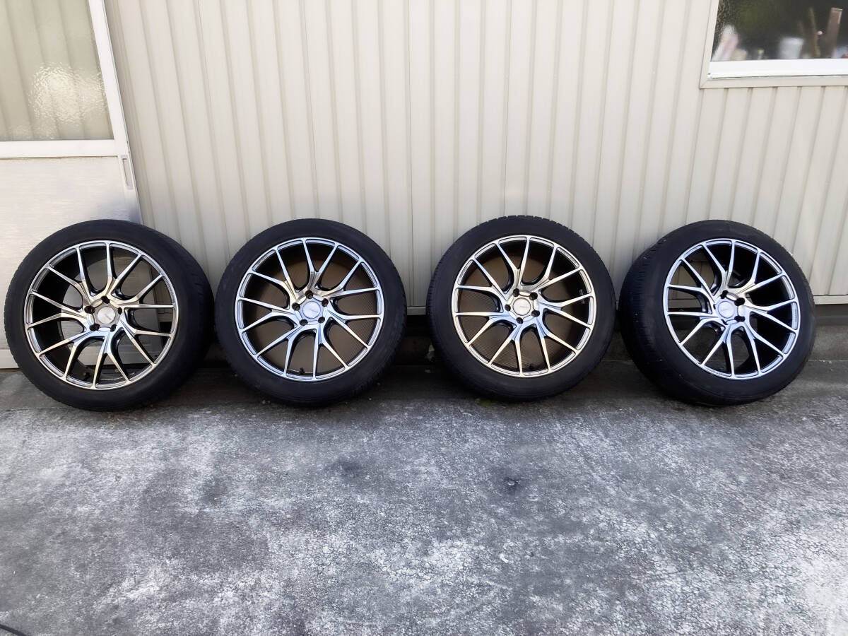 目立った傷や汚れなし】☆ RAYS ホムラ 2X7TW 8.5J 20 38 245/45R20 4 