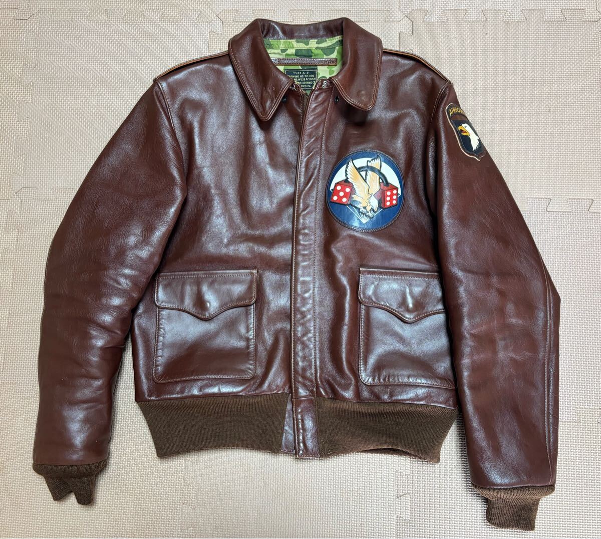 新品】WWII 101空挺師団 第506連隊パッチ 直径13cm個人作製品(バンド