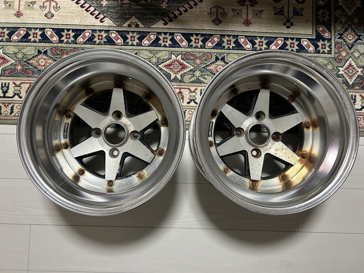 中古】ロンシャン！5穴!8.5J!Aタイプ!当時物!旧車!暴走!昭和!ハイソ!の