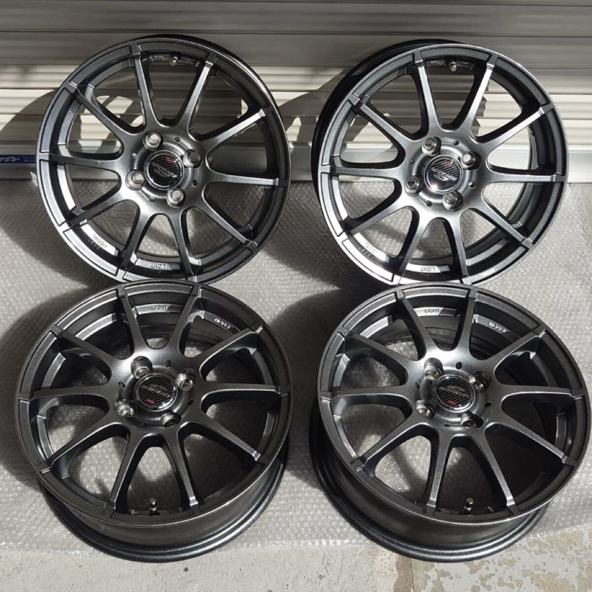 シュナイダー スタッグ メタリックグレー 15インチ 4.5j 4穴100mm+43