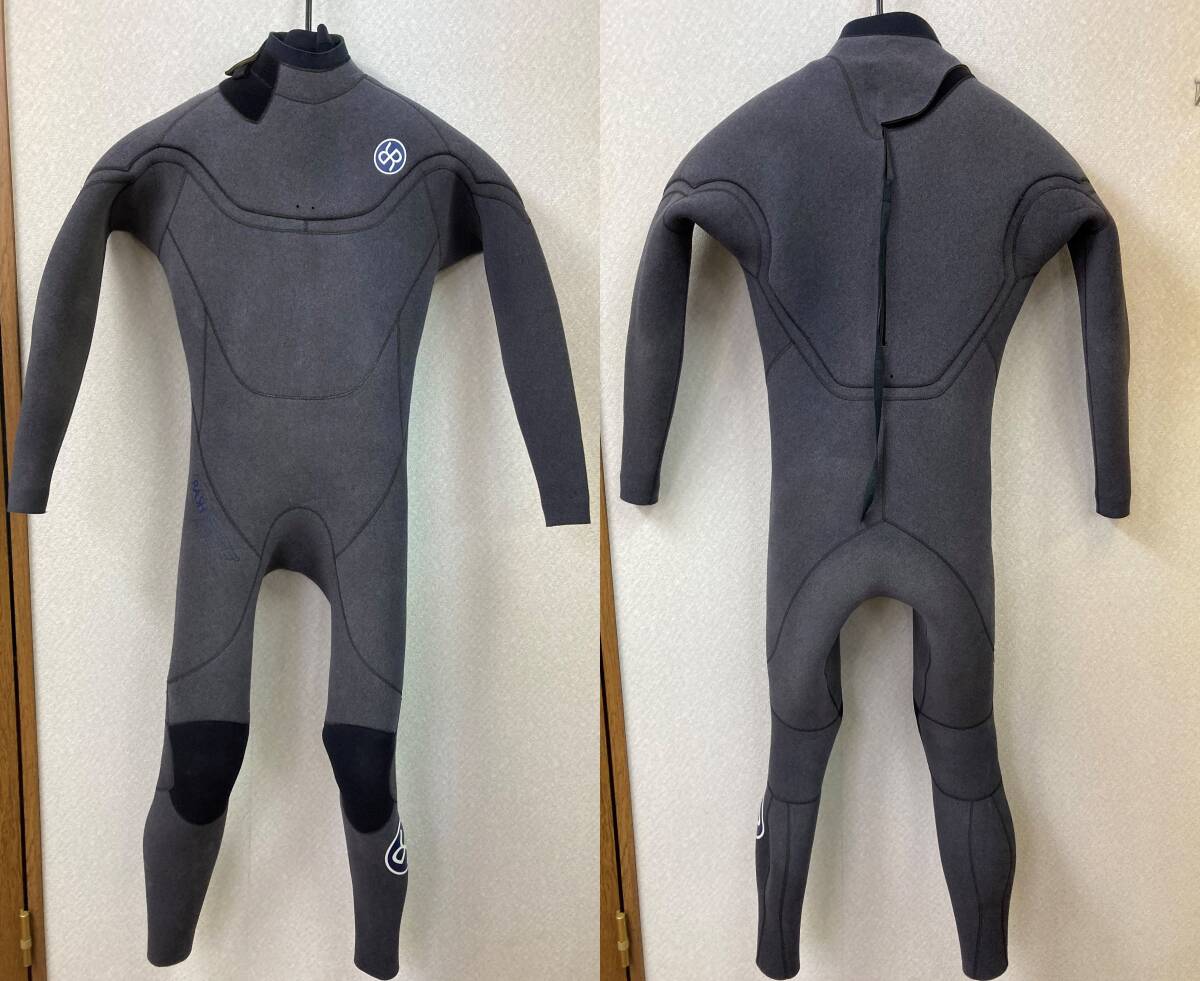 美品】RASH WETSUITS ラッシュウエットスーツ 最新セミドライ☆BLACK