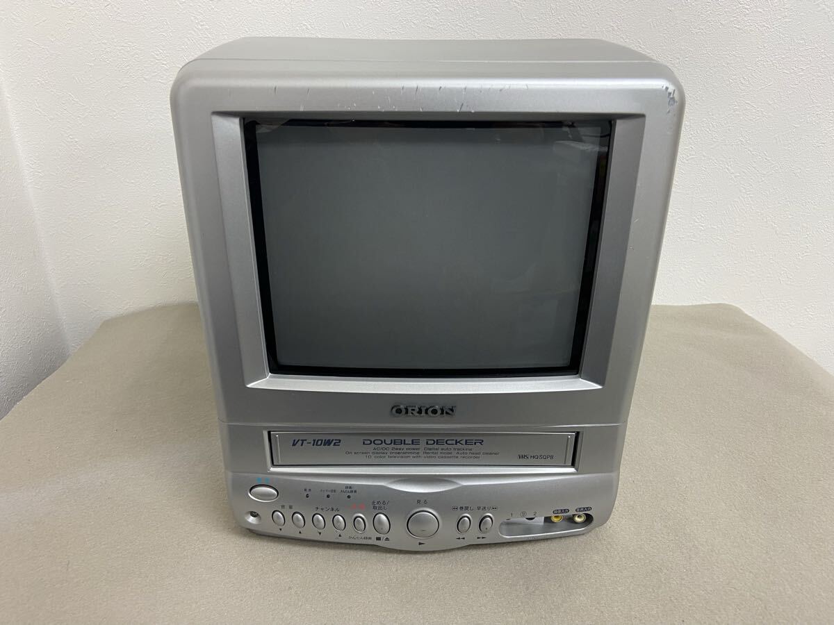 ORION VT-10W1R (VR-008)テレビデオブラウン管10型 Yahoo!オークション - ORION テレビデオ ビデオ付 10型カラーテレビ 1