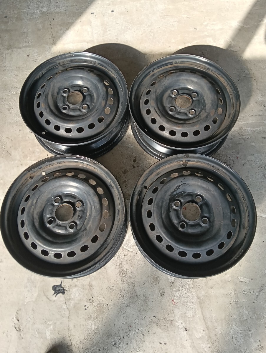 中古ホイール☆ホンダ純正 スチールホイール 鉄チン