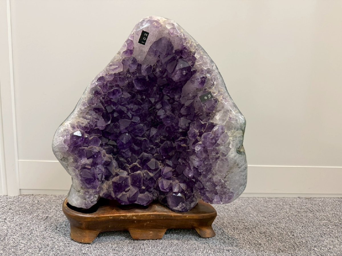 アメジストドーム 鉱物標本 天然石 鑑賞石 原石 紫水晶 巨大の落札情報