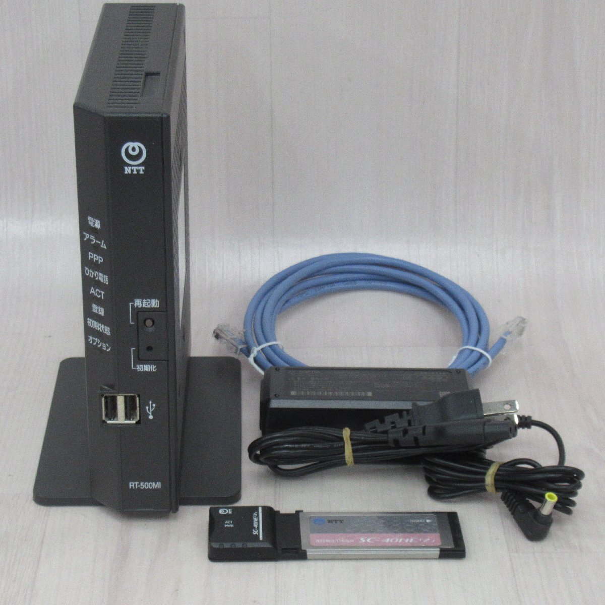NTT 東日本 ひかり電話ルータ GE-ONU PR-500KI□無線LANカード SC-40NE