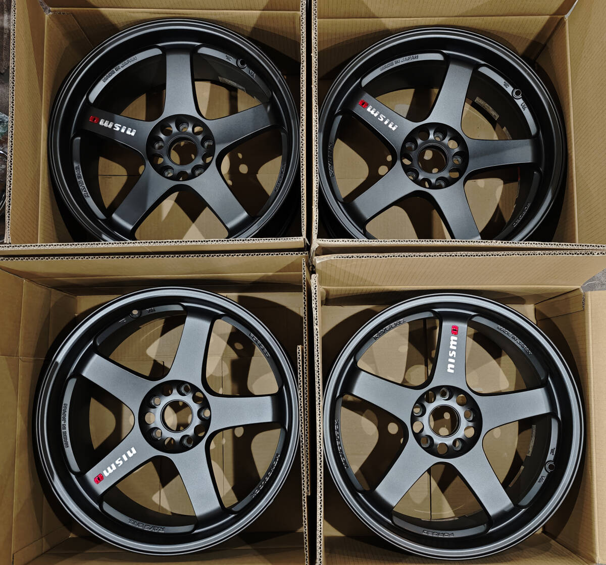 中古ホイール4本セット♪ RAYS nismo MM8 15インチ6.0J+50 4H-100 ハブ
