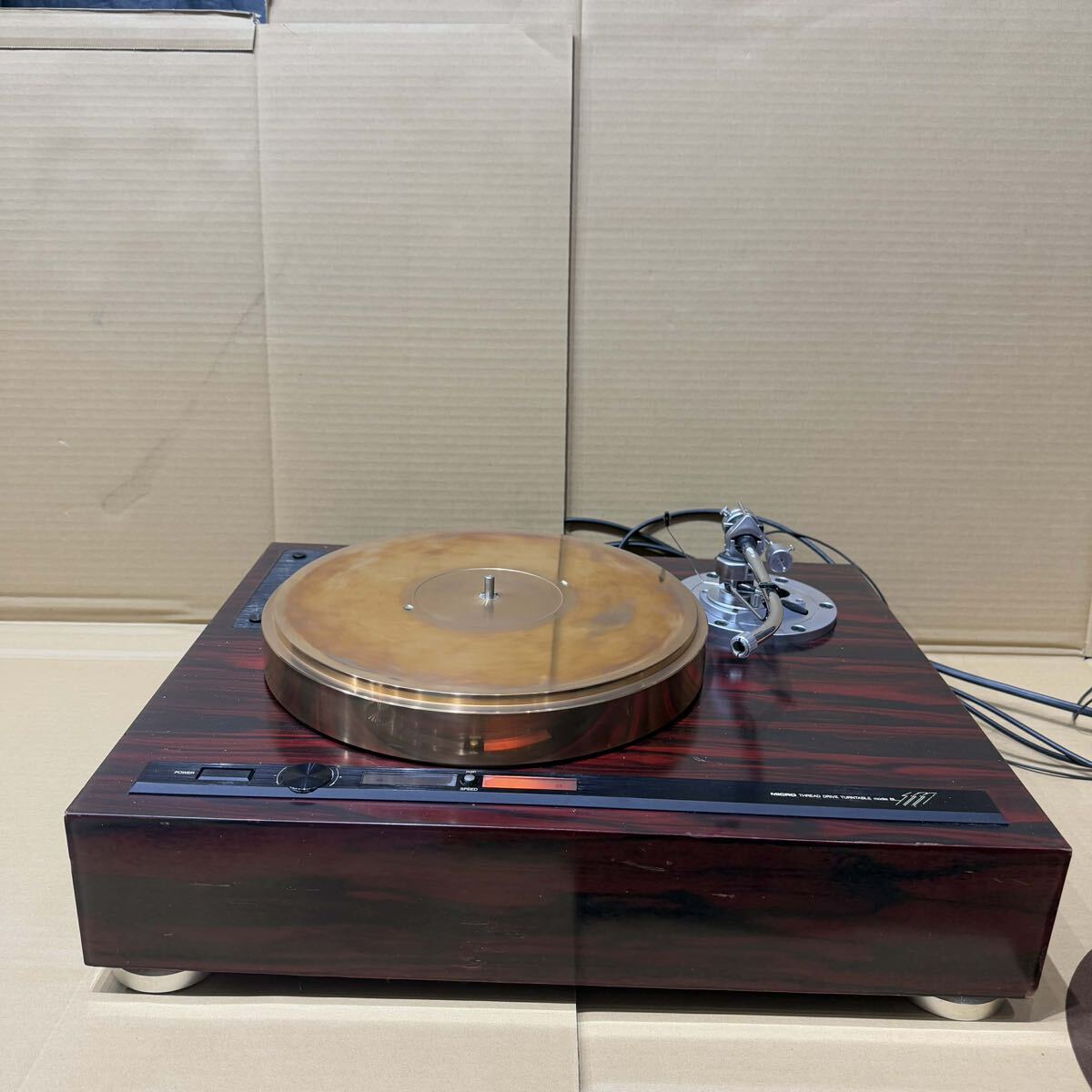 【アンティークオーディオ】家具調ステレオ　HITACHI DPK-81形　レトロ　レコードプレーヤー/ターンテーブル 中古】【アンティークオーディオ】家具調ステレオ☆HITACHI DPK81形