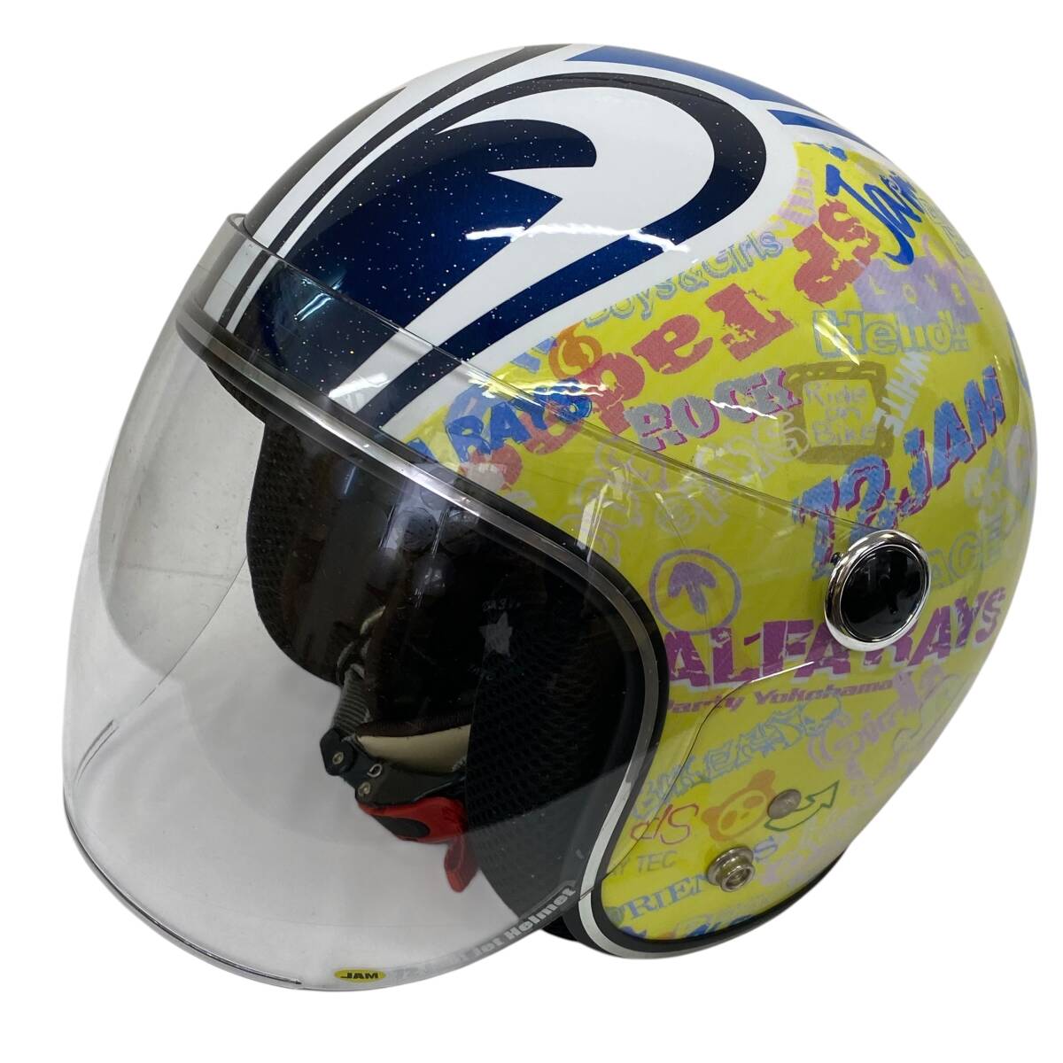 シールド付きSP・TADAO 目玉デザインヘルメット SP-1 フリー（L）57～60㎝