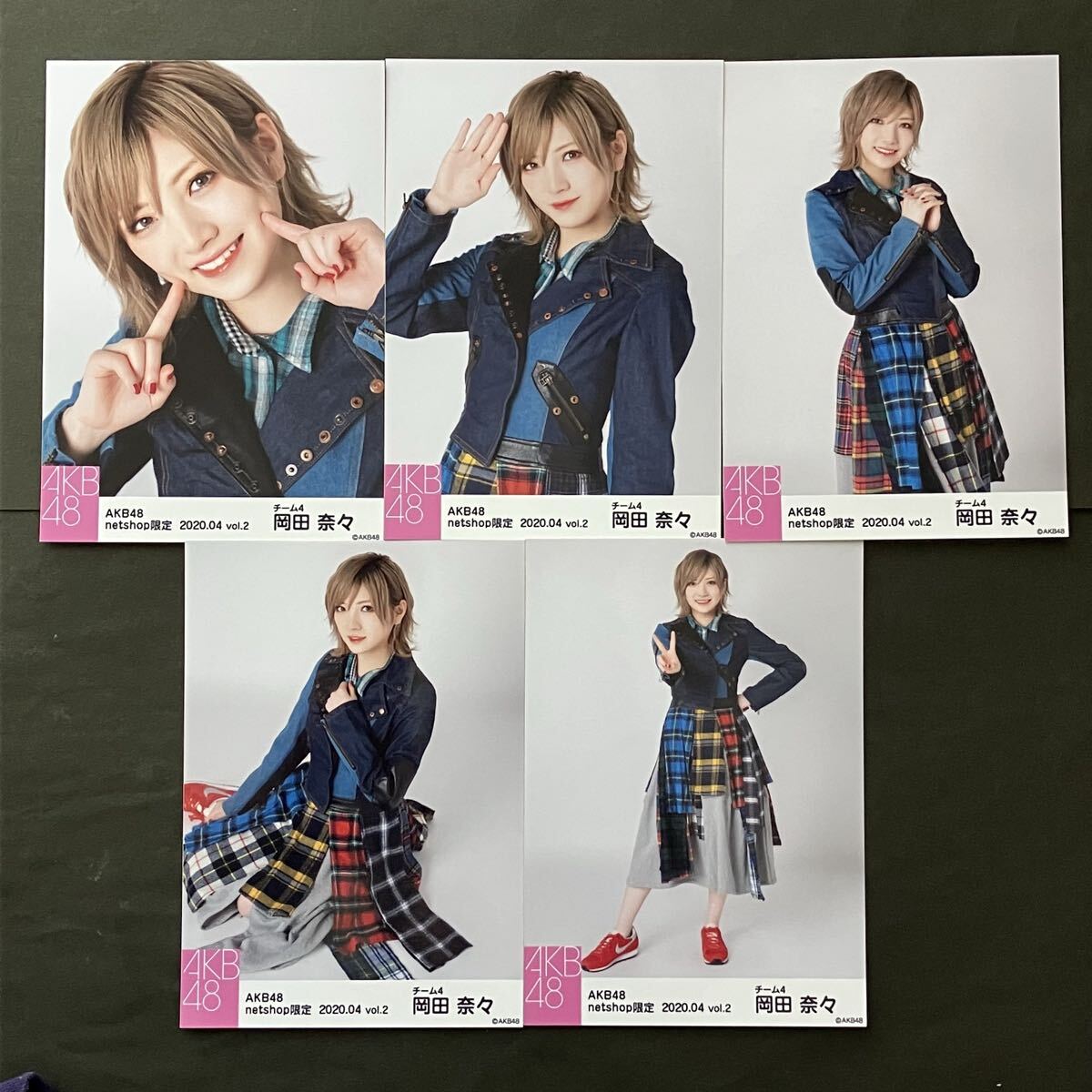 新品】AKB48 岡田奈々 直筆サイン入りチェキ 当選品 抽プレの落札情報