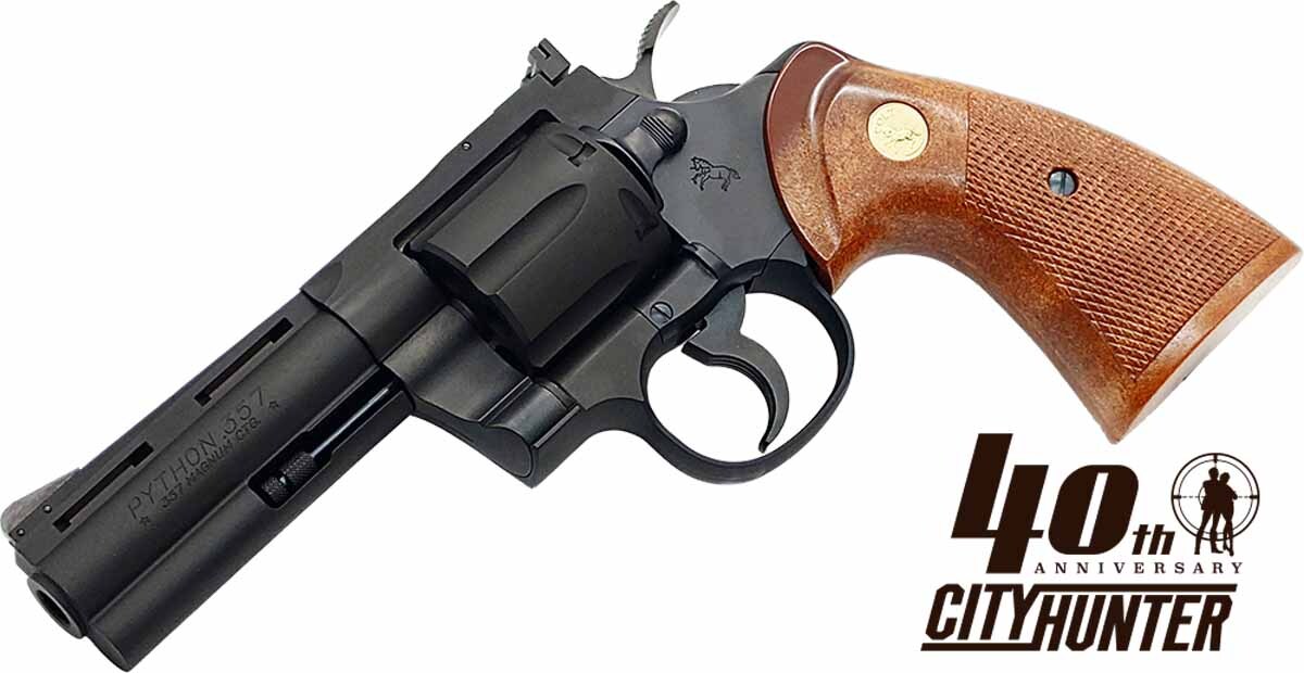 タナカ コルトパイソン シルバー R-model 6インチ ガスガン 木製
