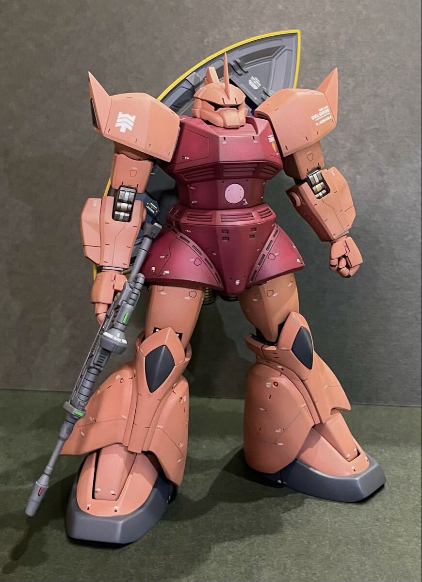 MG 1/100 シャア専用ゲルググVer.2.0 改修塗装済み完成品の落札情報