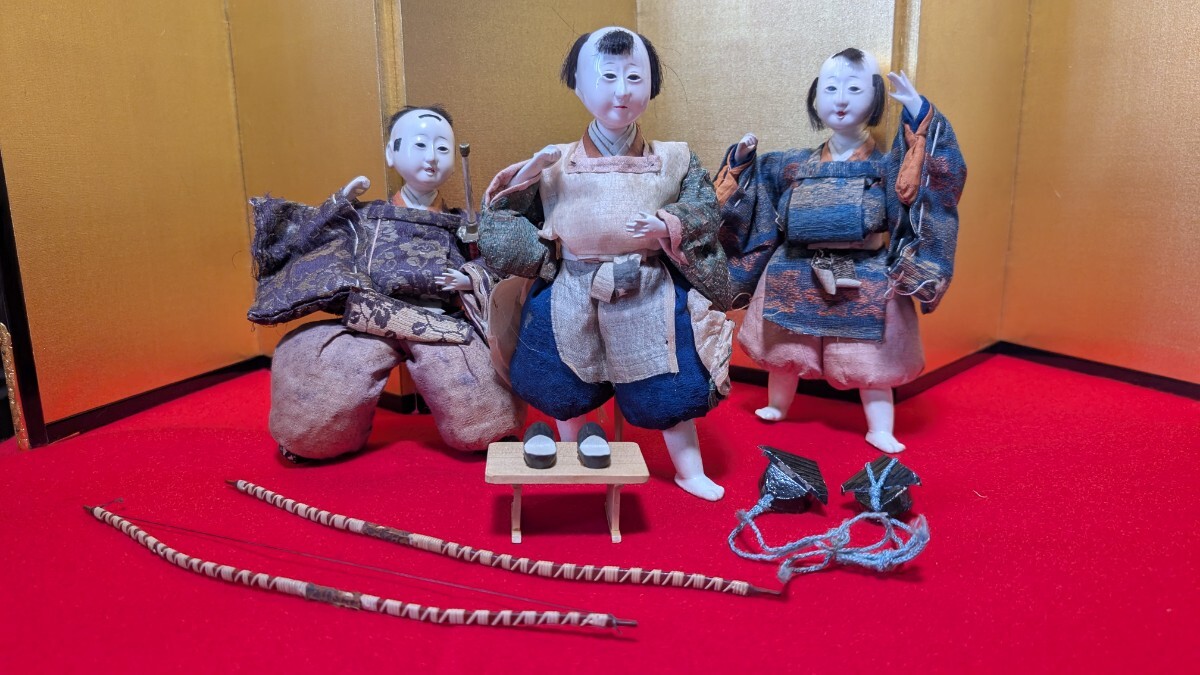 ☆美品☆雛人形◇ 仕丁 (三人上戸） ◇の落札情報詳細 - Yahoo